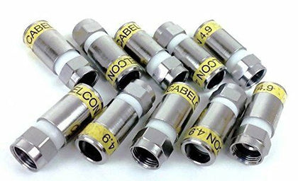 10 Cablecon F-56 RG6 F TYPE COMPRESSION CONNECTORS CX3 4,9