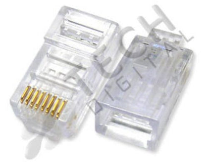 100 x RJ45 Connector Plug CAT 5 8P8C Netowk Crimp End