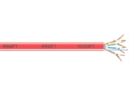 305m BLACKBOX 350MHz CAT5e PVC Red