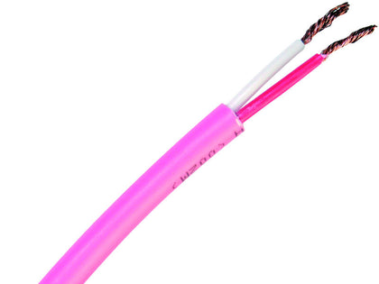 100m 2 Core LSZH Speaker Cable PINK