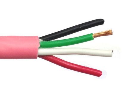 100m 4 Core LSZH Speaker Cable PINK