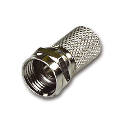 100 x F Connector / Plug on Screw Satellite