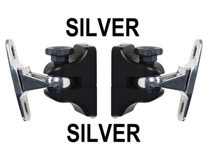 (2) B-TECH Small Speaker Wall Mount SILVER